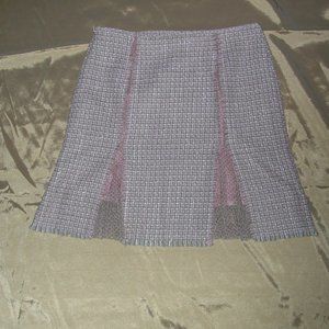 ELIE TAHARI Pleated Boucle Skirt-Sz 8-NWOT